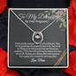 Lucky In Love Necklace for Daughter On Your Pregnancy, PREGNANT DAUGHTER GIFT FROM MOM, Pregnant Gift