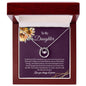 Lucky In Love Necklace for Daughter, Bday / Graduation Gift For Daughter