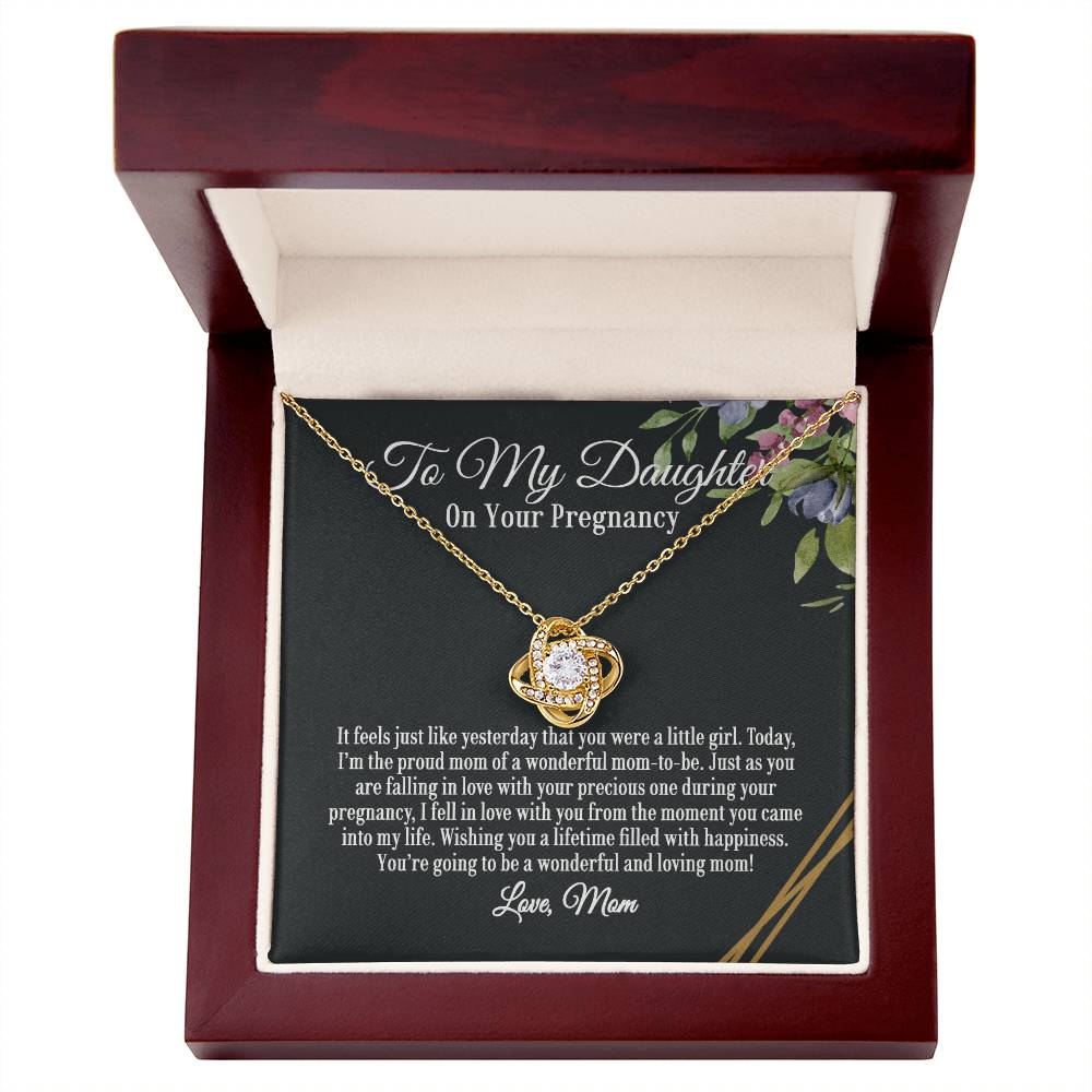 Necklace for Daughter on Your Pregnancy, Pregnancy Gift, Pregnant Daughter Gift From Mom, Pregnant Gift