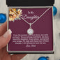 Personalized Gift Necklace for Daughter, Gift for Daughter From Dad,