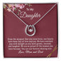 Necklace Gift For Daughter, Jewelry Gift From Mom and Dad,