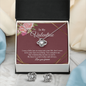 Elegant Love Knot Earring and Necklace Set for Her