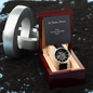 Men's Openwork Watch with Mahogany Style Luxury Box