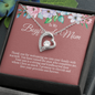 To My Boyfriend's Mom Heart Pendant Necklace Gift