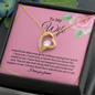 Stunning Forever Love Heart Pendant Necklace for Wife