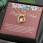 To My Boyfriend's Mom Heart Pendant Necklace Gift