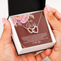 Stunning Interlocking Hearts Pendant Necklace for Wife