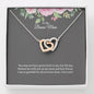 Stunning Two Hearts Necklace Gift for Bonus Mom