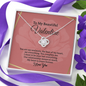 To My Valentine Love Knot Necklace