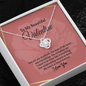 To My Valentine Love Knot Necklace
