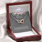 Stunning Two Hearts Necklace Gift for Bonus Mom