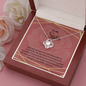Stunning Love Knot Necklace for Sister