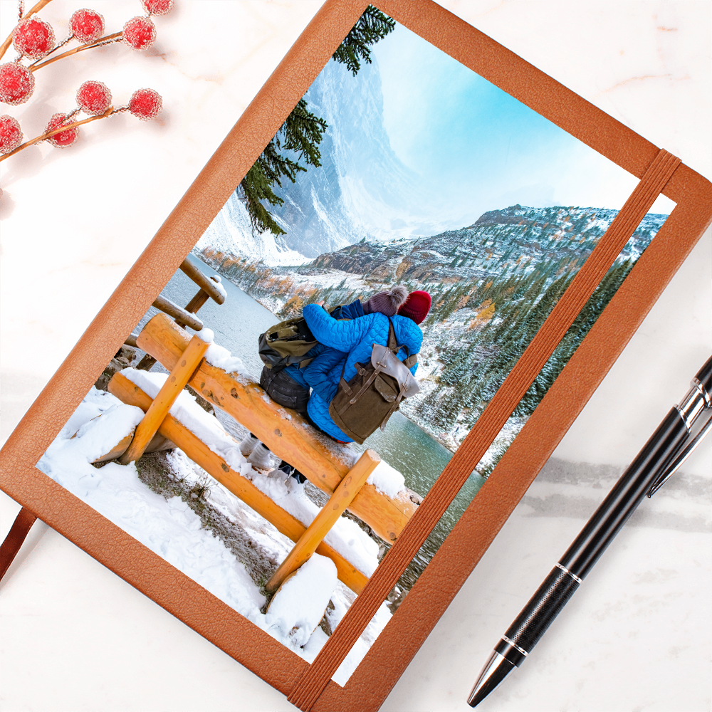 Personalized Leather Journal with Custom Photo
