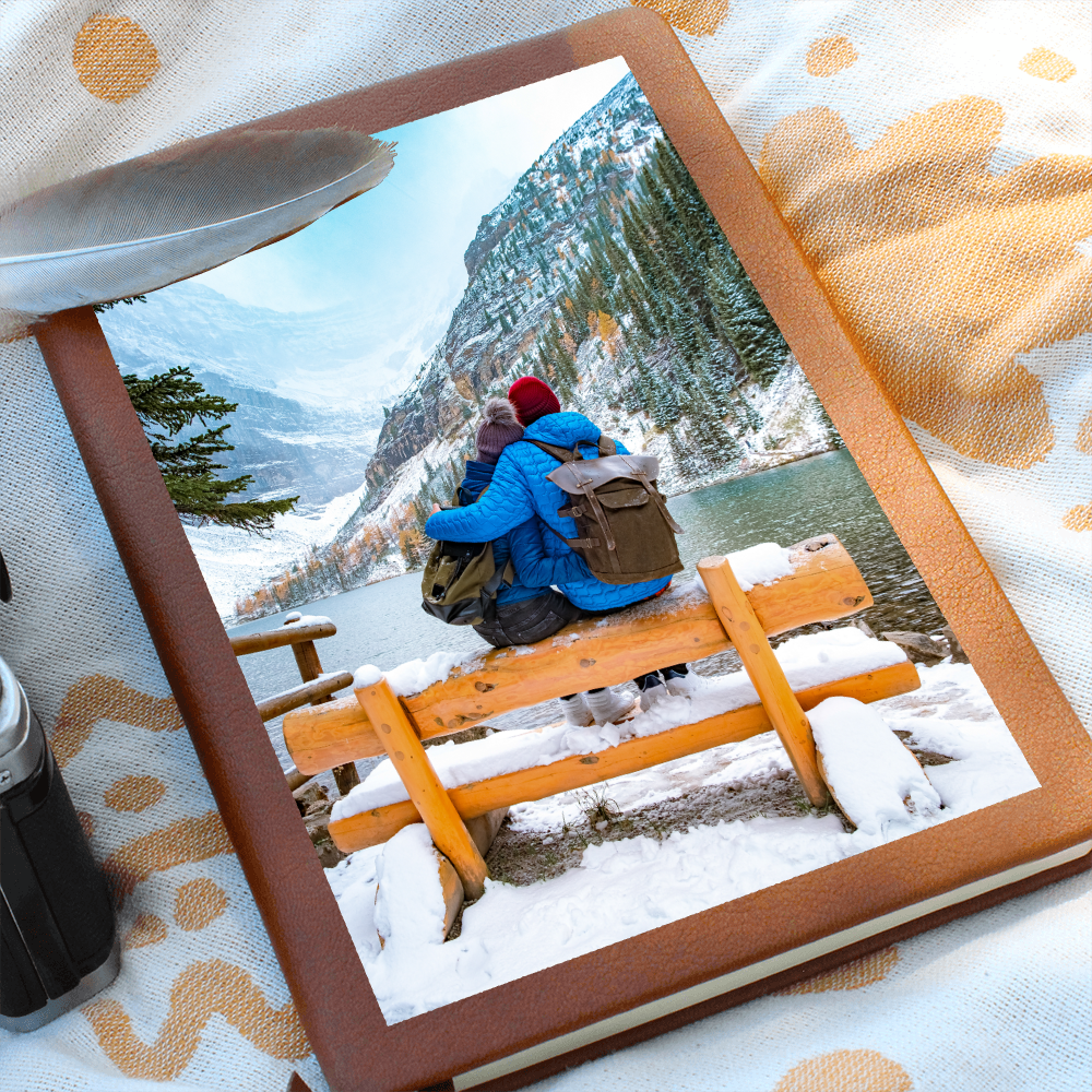 Personalized Leather Journal with Custom Photo