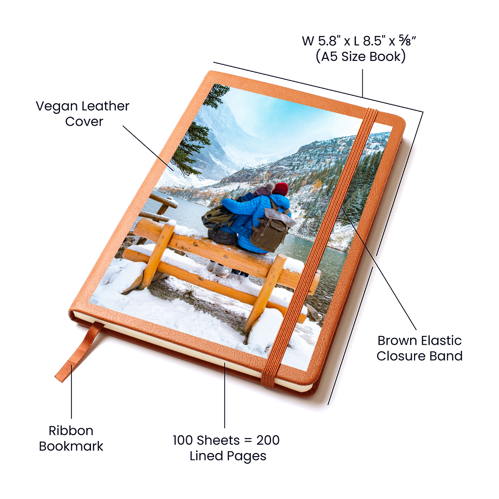 Personalized Leather Journal with Custom Photo