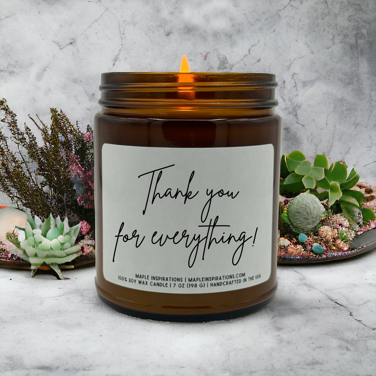 Thank you for everything Gift Thank you Gift Candle Teacher Appreciation Personalized Scented Candle Father&#39;s Day Gift Teachers Gifts Unique Gift for Her