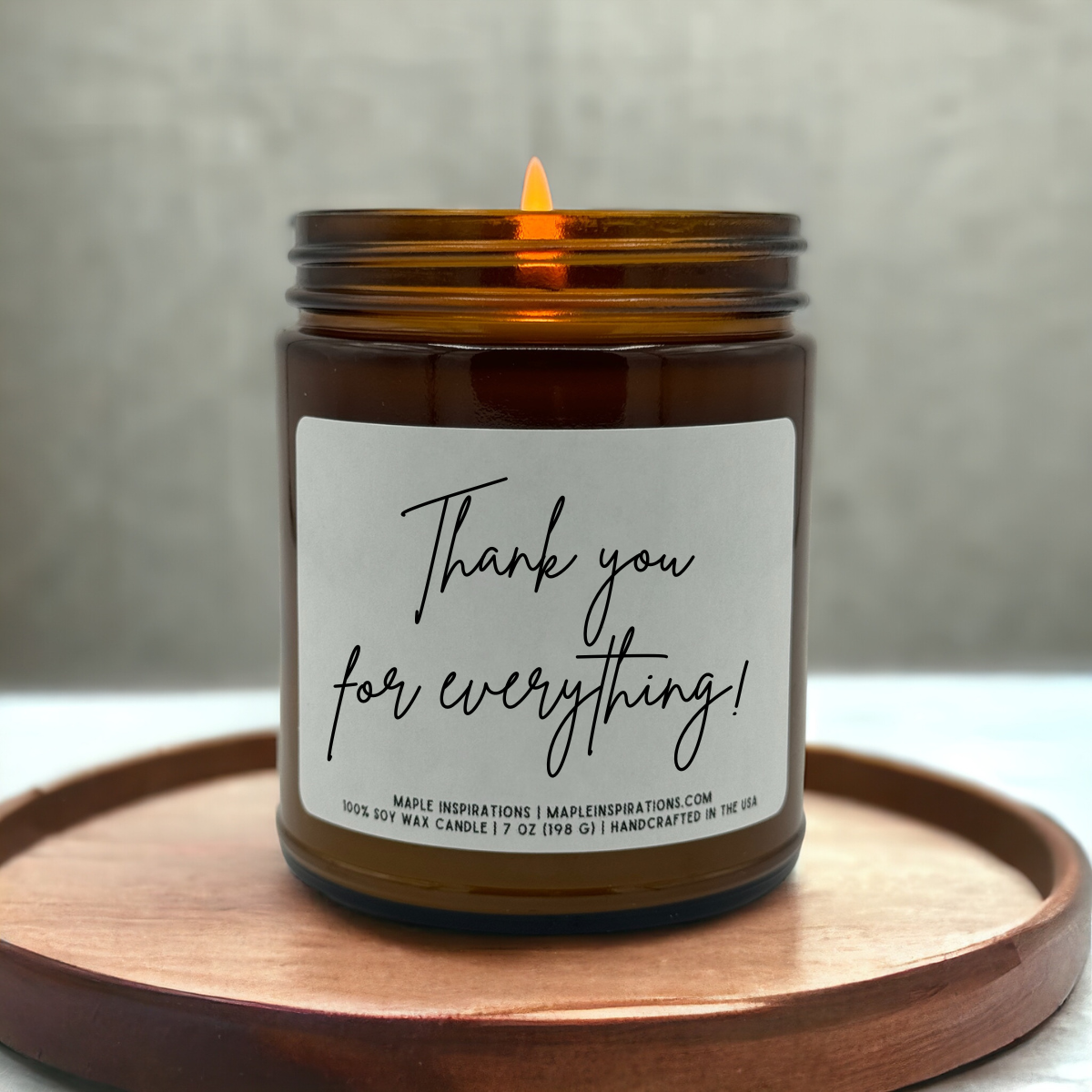 Thank you for everything Gift Thank you Gift Candle Teacher Appreciation Personalized Scented Candle Father&#39;s Day Gift Teachers Gifts Unique Gift for Her