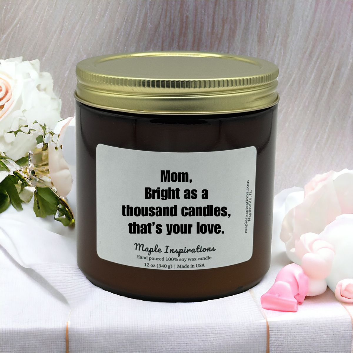 Candle Gift For Mom, Scented Candle, Mother&#39;s Day Gift for Mom, Wedding Gift Mom , Soy Candle Mom Birthday Gift, Mum, Gift From Daughter / Son, Mom thank you, Mom Candle