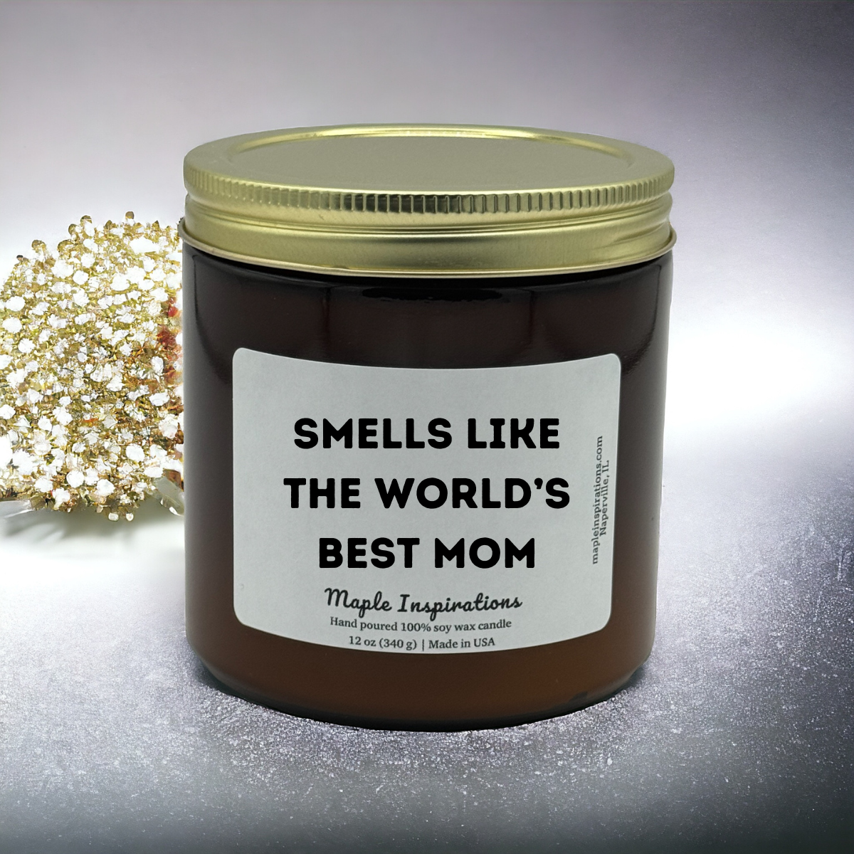 Mother&#39;s Day Gift, Personalized Gift Candle, Mom Gifts, Smells Like The World&#39;s Best Mom Scented Candle