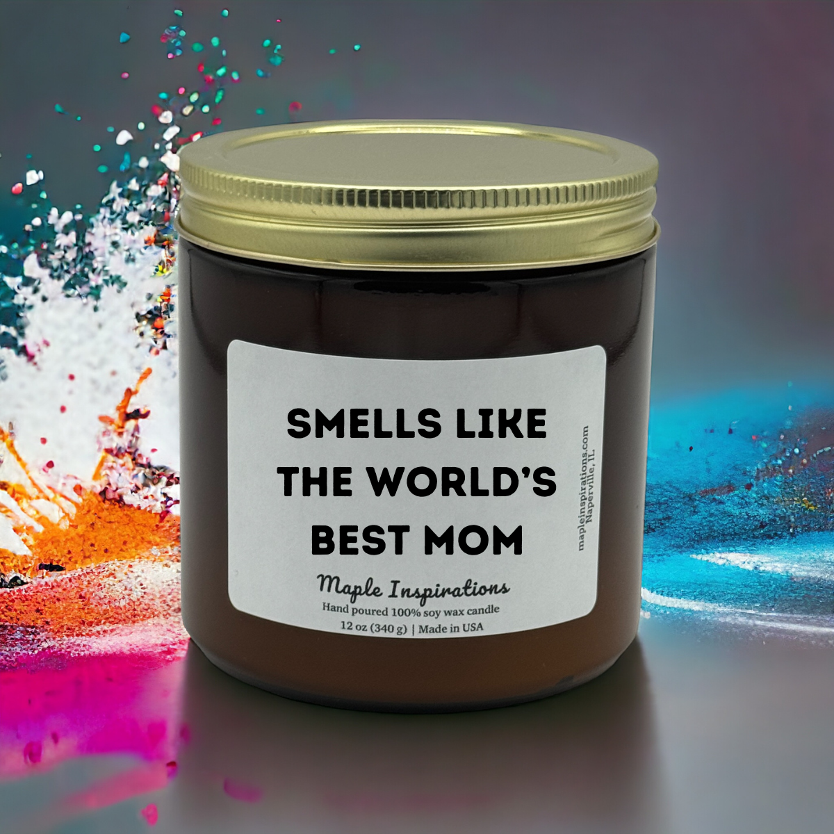 Mother&#39;s Day Gift, Personalized Gift Candle, Mom Gifts, Smells Like The World&#39;s Best Mom Scented Candle