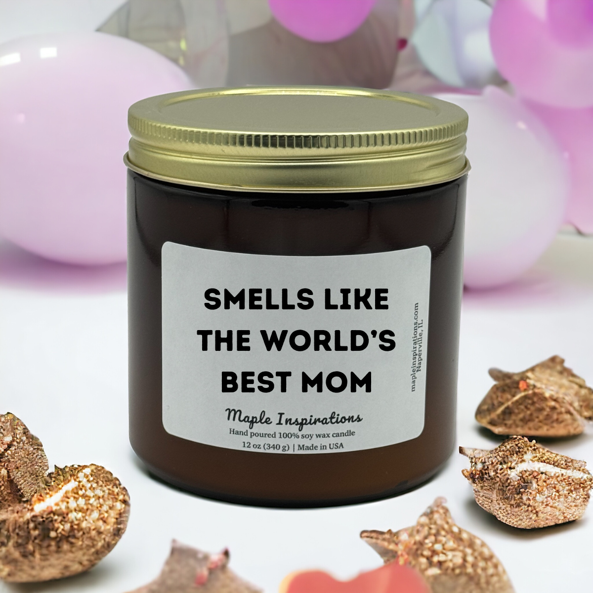 Mother&#39;s Day Gift, Personalized Gift Candle, Mom Gifts, Smells Like The World&#39;s Best Mom Scented Candle