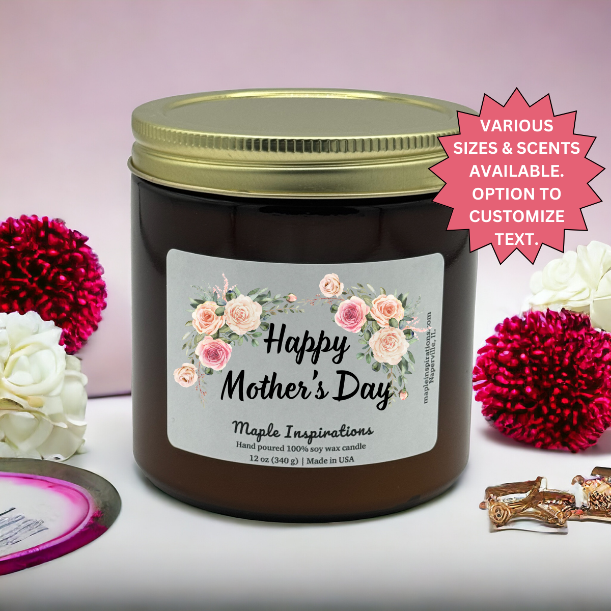 Mother&#39;s Day Gift, Gift For Mom, Smells Like The World&#39;s Best Mom Candle Gift