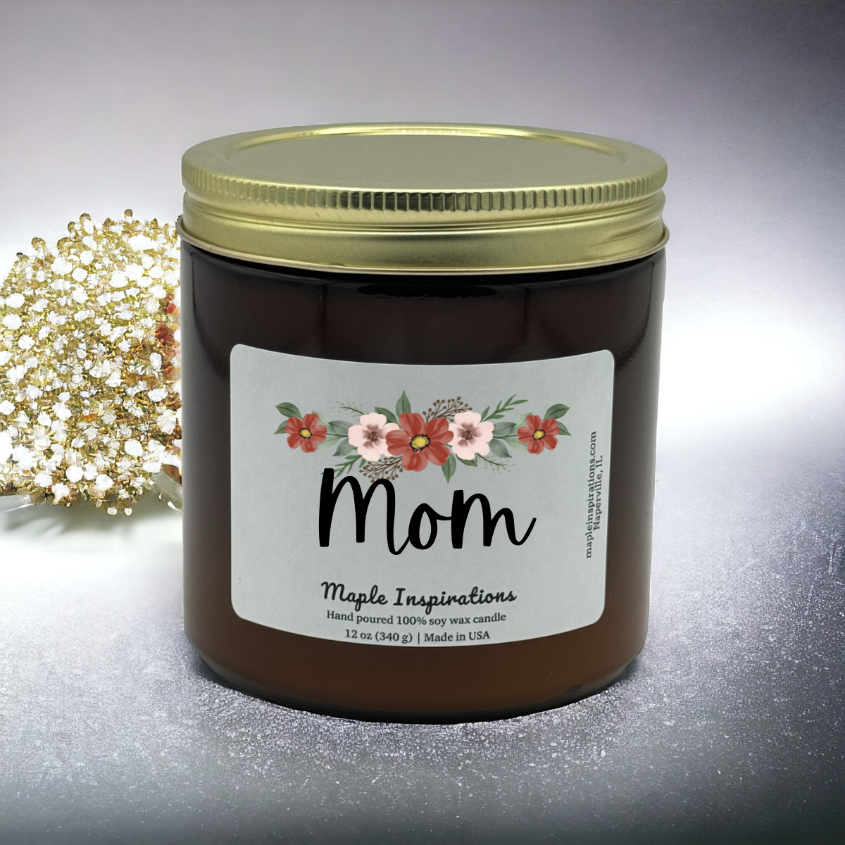 Mom Scented Candle Gift For Mom, Mother&#39;s Day Gift, Mom Gift, Mothers Day Candle, Mom Birthday Gift