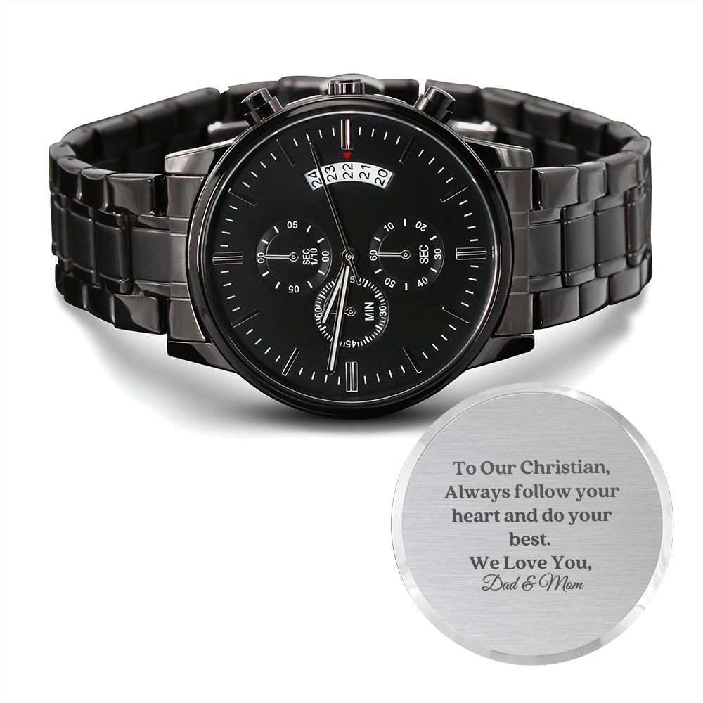 To Our Christian Son - Follow Your Heart Watch Gift