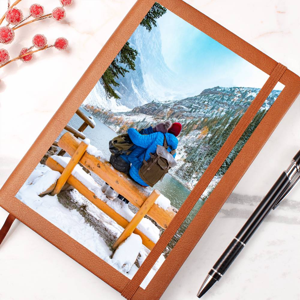 Personalized Leather Journal with Custom Photo