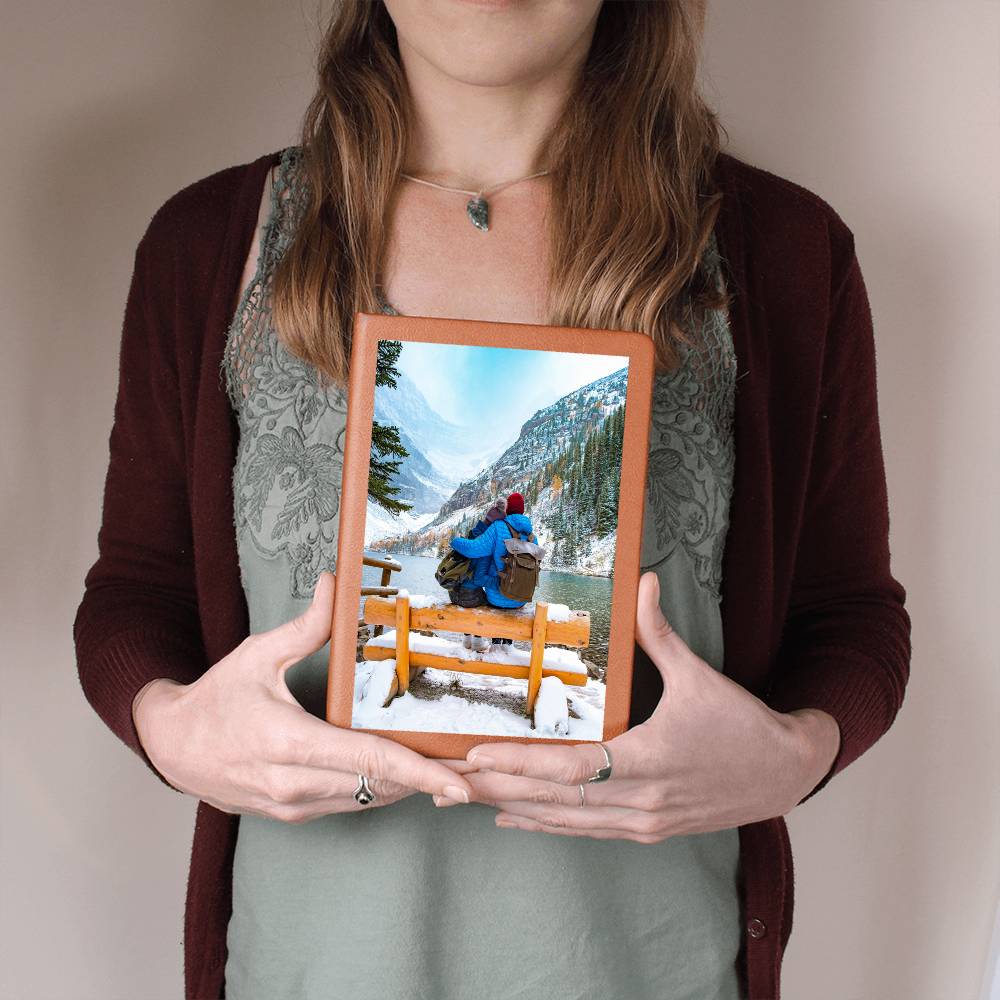 Personalized Leather Journal with Custom Photo
