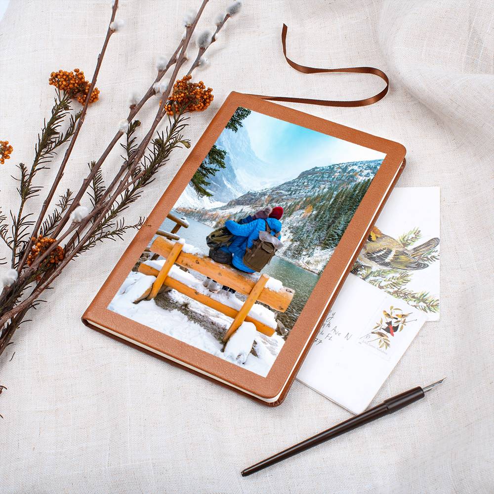 Personalized Leather Journal with Custom Photo