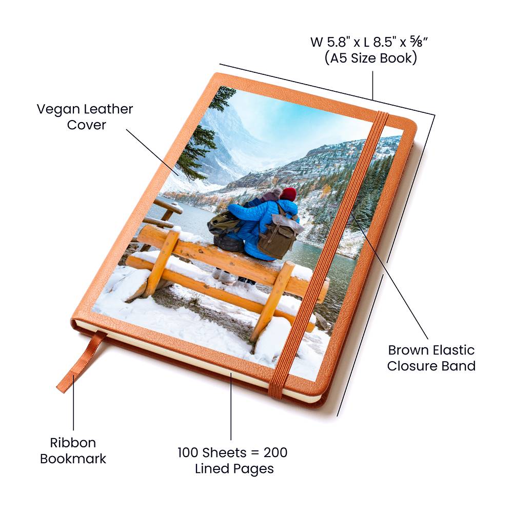 Personalized Leather Journal with Custom Photo