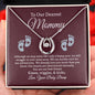 Lucky In Love Necklace For  Our Dearest Mommy, Baby Shower Gift, Mom To Be Gift