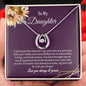Lucky In Love Necklace for Daughter,  Bday /  Graduation Gift For Daughter