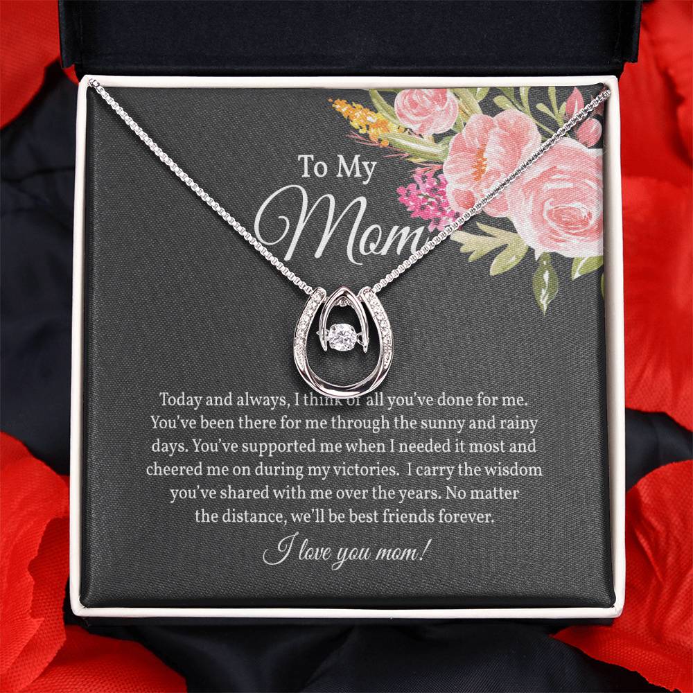 lucky Necklace for Mom, Gift from Daughter for Mom, Necklace Gift for Mom from Son