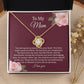 Love Knot Necklace for Mom, Mom Gift, Mother Daughter Gift,  Mom Gift From Son, Mom Gift From Daughter