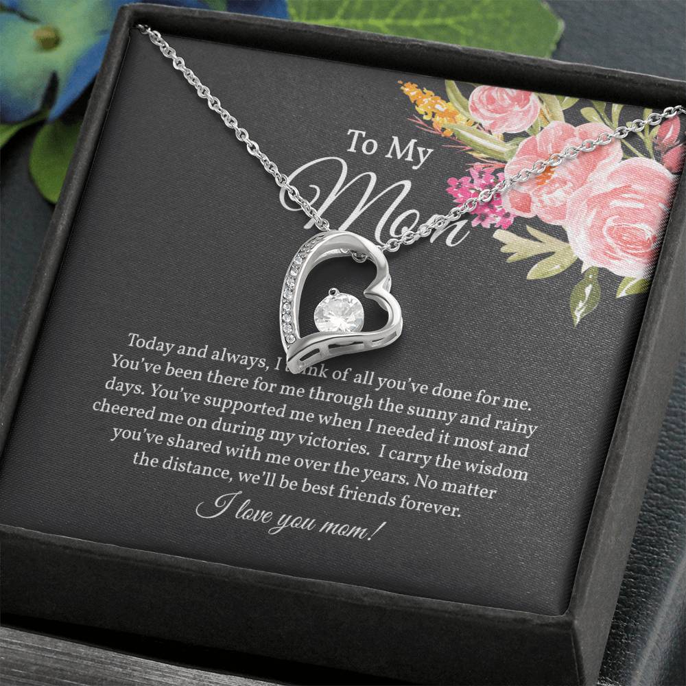 Forever Love Necklace for Mom, Gift from Daughter for Mom, Necklace for Mom,  Gift for Mom from Son