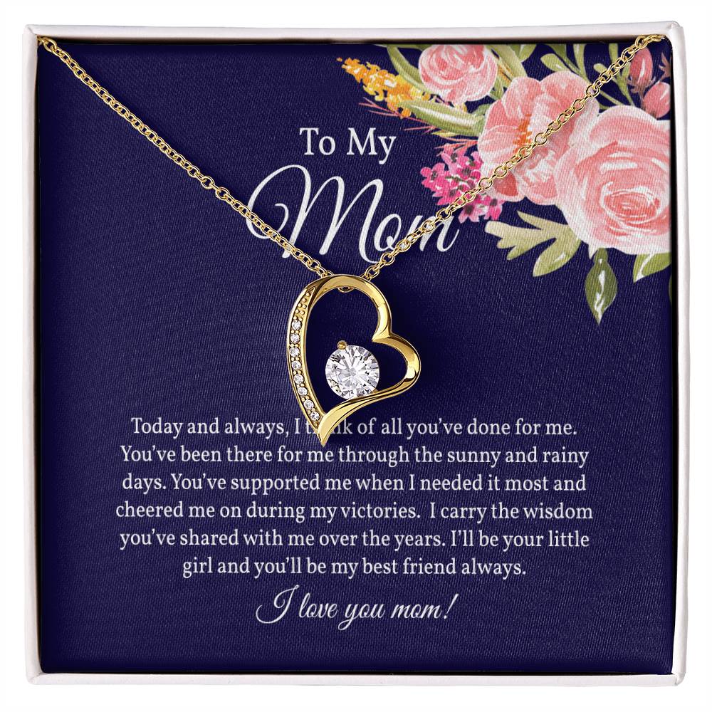 Gift from Daughter for Mom, Forever Love Necklace for Mom