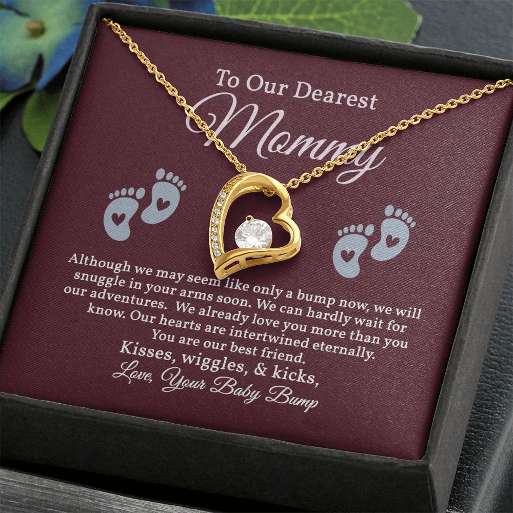 Forever Love Necklace For Our Dearest Mommy,  Pregnant Gift, New Mother Gift, Gift For Mom To Be