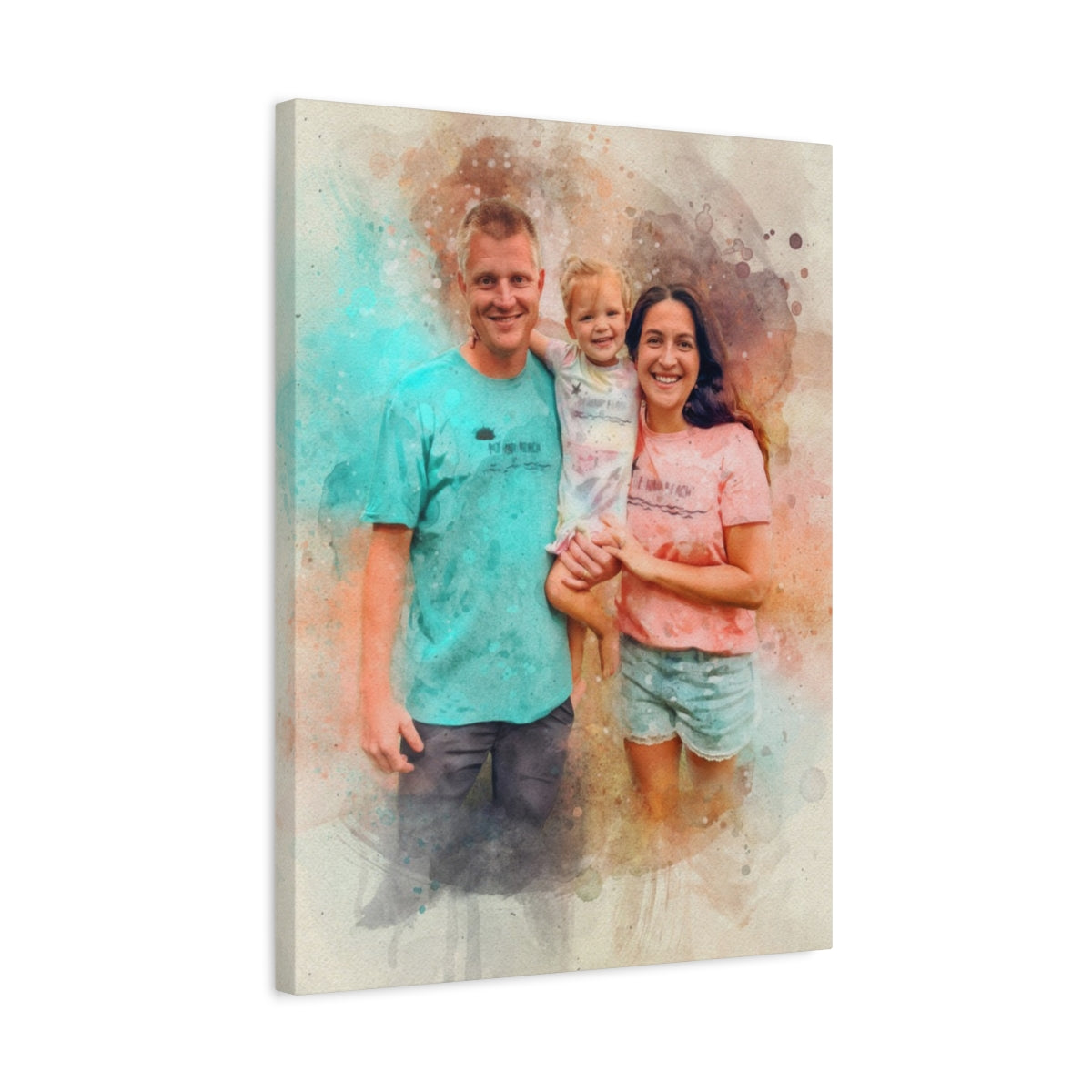 Personalized Watercolor Painting, Custom Watercolor Portrait From Photo