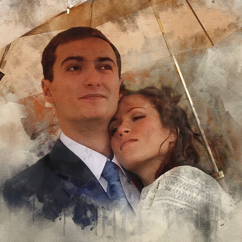 Stunning Ribbon Necklace with a Personalized Portrait