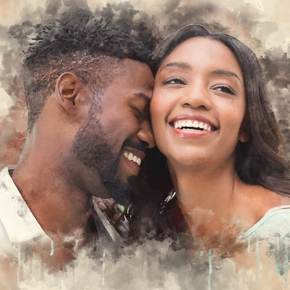 Elegant Ribbon Necklace with a Personalized Portrait