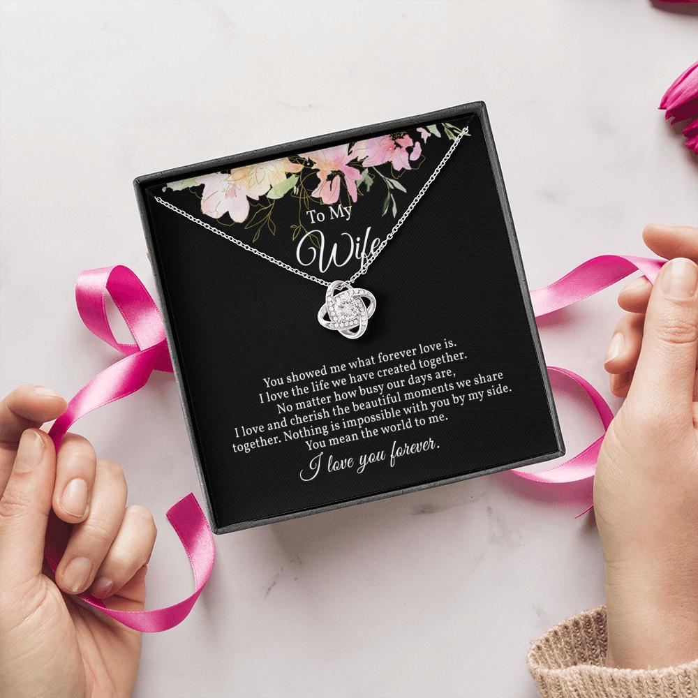 Stunning Love Knot Necklace for Wife