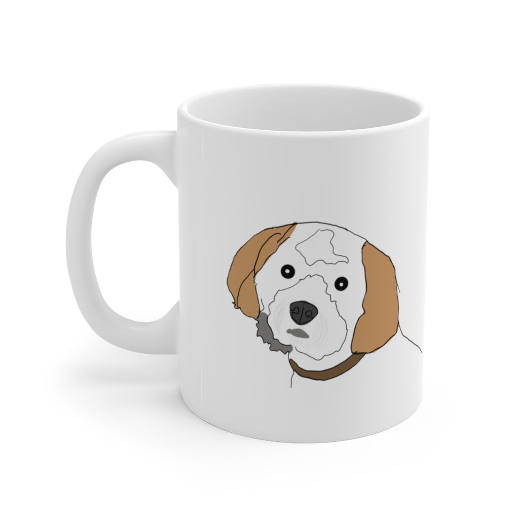 Custom Hand Drawn Dog Pet Mug