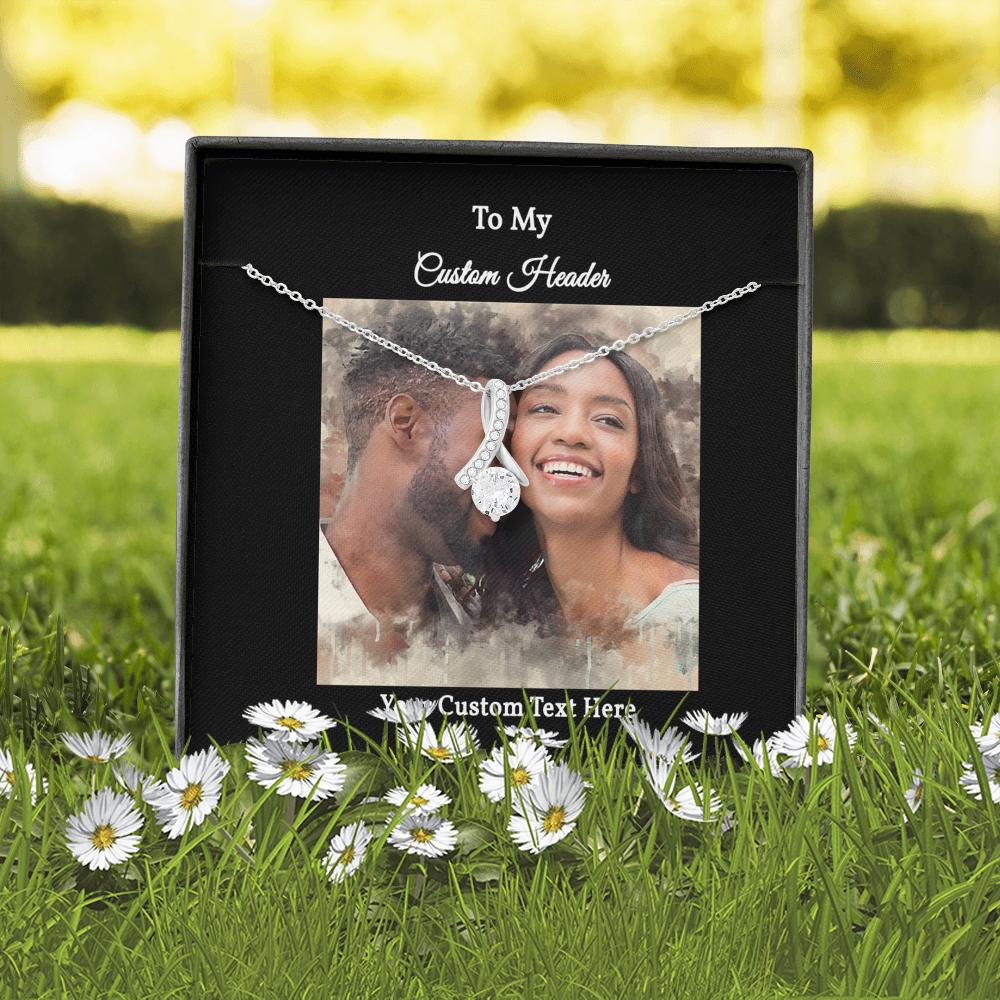 Elegant Necklace with a Personalized Portrait