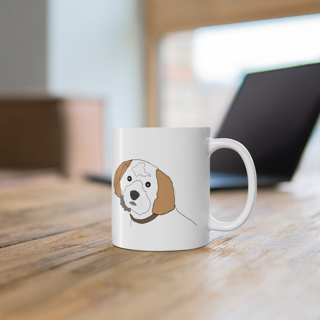 Custom Hand Drawn Dog Pet Mug