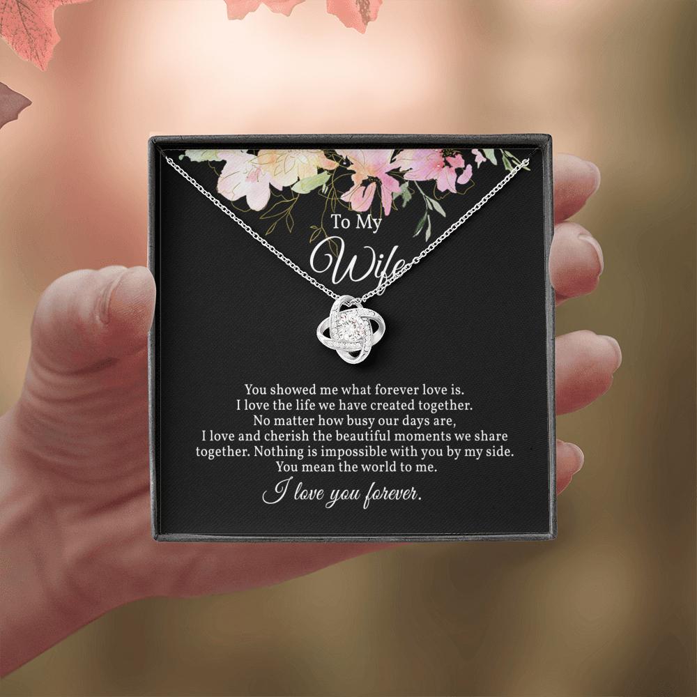 Stunning Love Knot Necklace for Wife