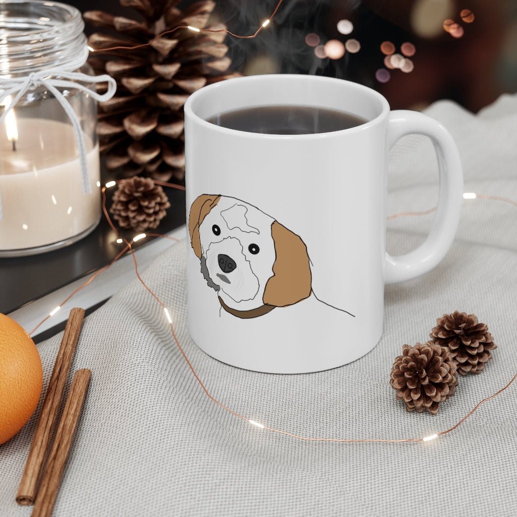 Custom Hand Drawn Dog Pet Mug