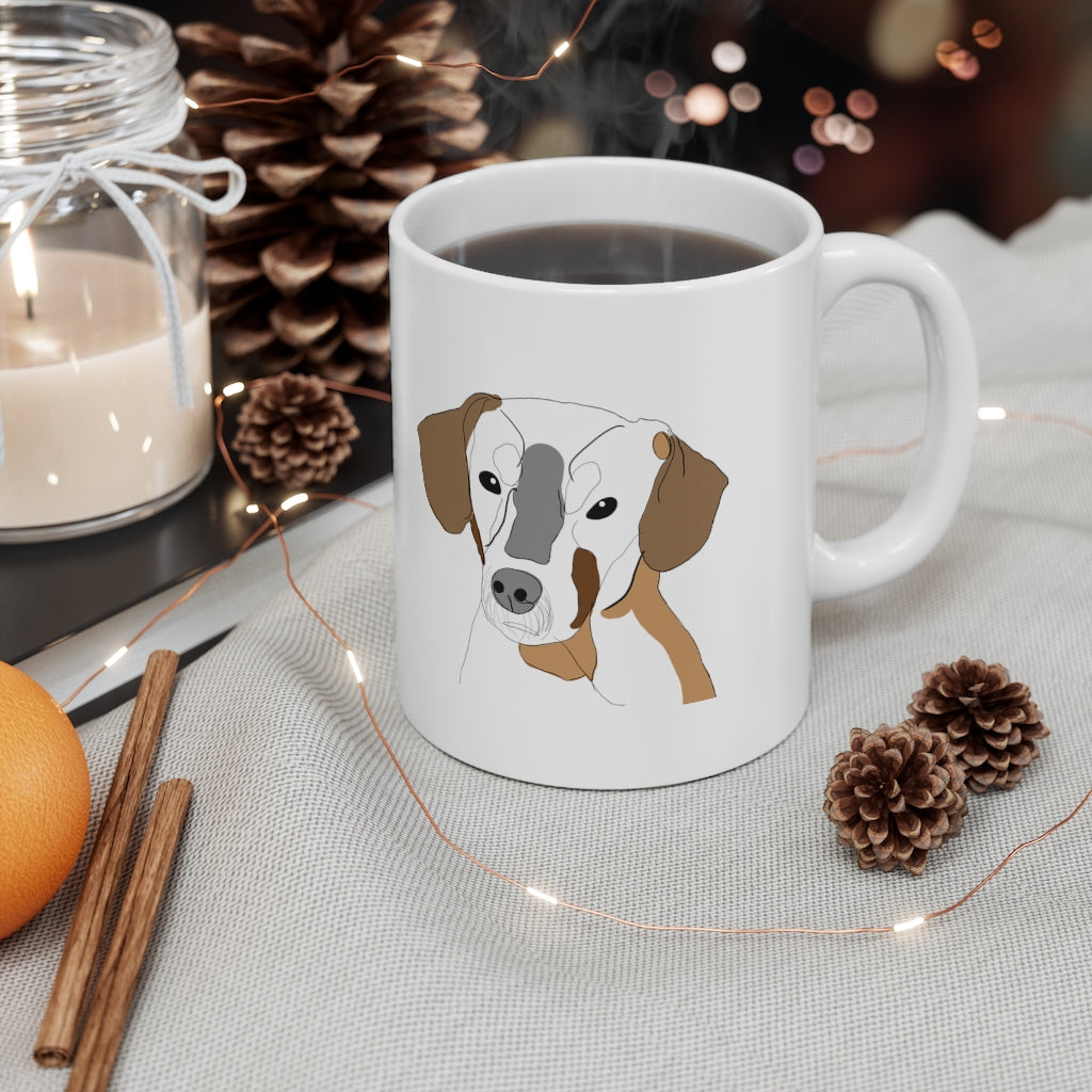 Custom Hand Drawn Dog Pet Mug