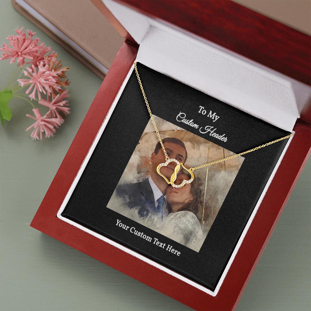 Everlasting Love Necklace with a Personalized Portrait